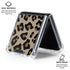 Leopard Print Galaxy Z Flip6 Clear Case